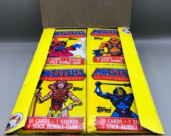 1984 He-Man Masters of the Universe Original Topps Wax Pack – 1 Sealed Pack – Choose Character Wrapper –