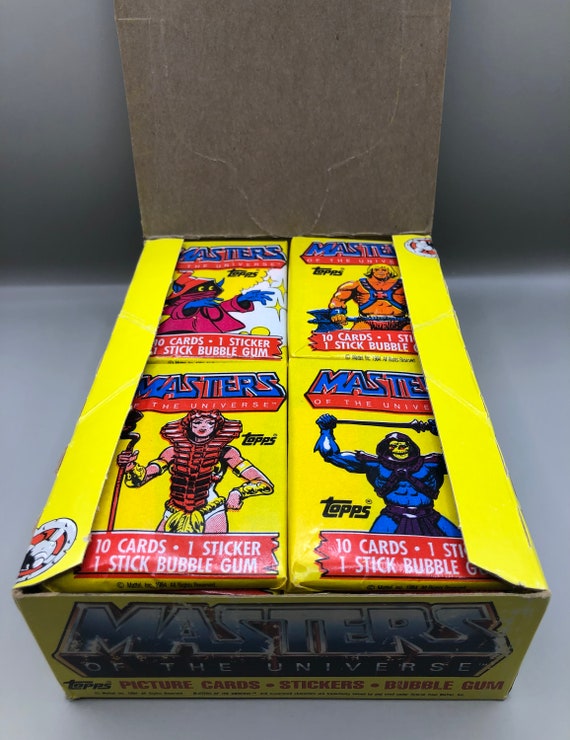 1984 He-Man Masters of the Universe Original Topps Wax Pack – 1 Sealed Pack – Choose Character Wrapper –