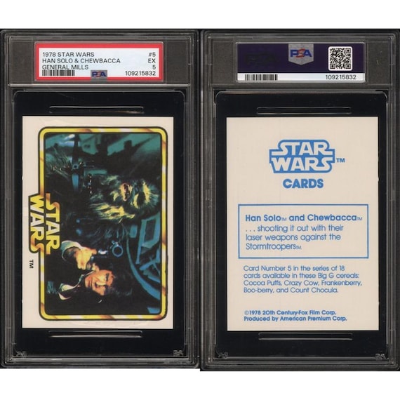 1978 Star Wars General Mills PSA Graded Cards - Choose Character