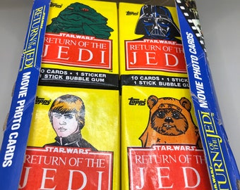 1977年から1983年までのスターウォーズカードとステッカー30枚セット