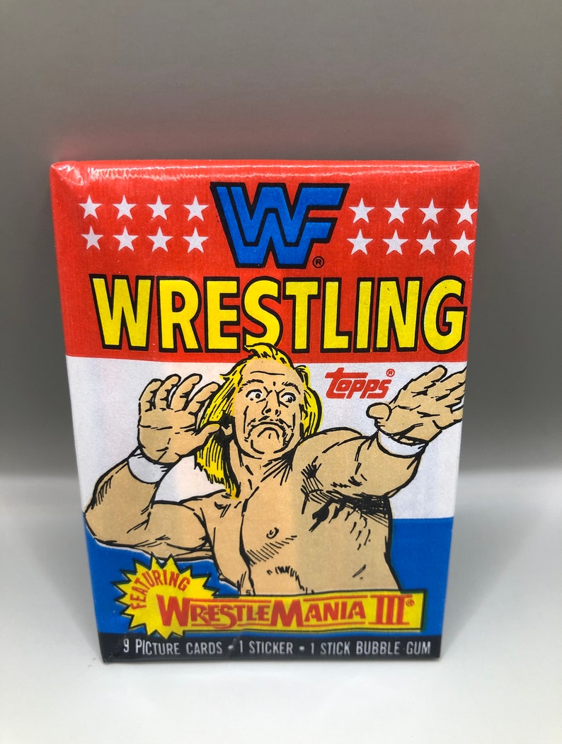 1987 Topps WWF Trading Cards (1) Sealed Pack - WWE Wrestlemania III ...