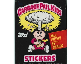1986 Garbage Pail Kids Series 5 Topps Wax Pack Authentic | Price for 1 Pack