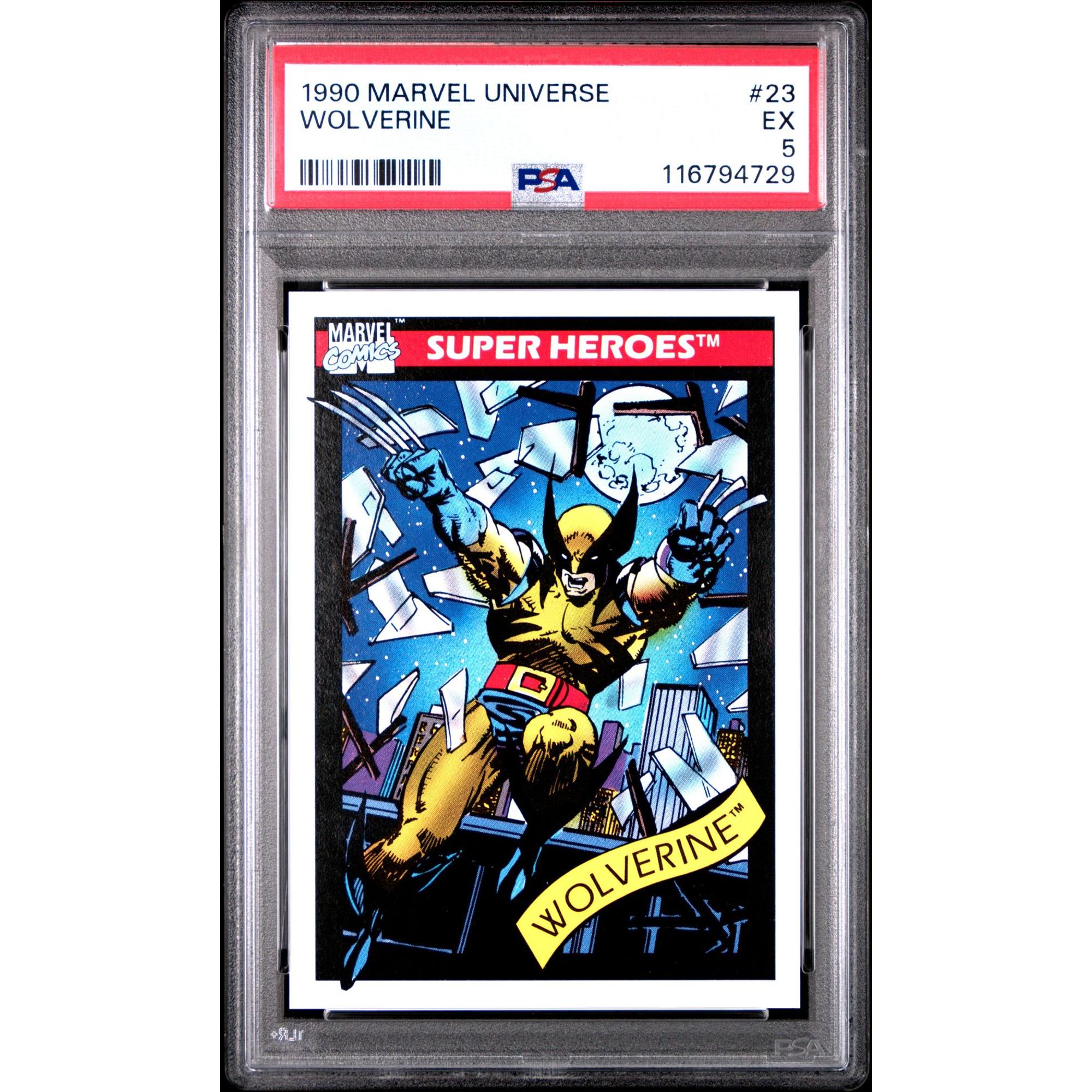 1990 Marvel Universe #23 Wolverine PSA 5 EX – Vintage Marvel