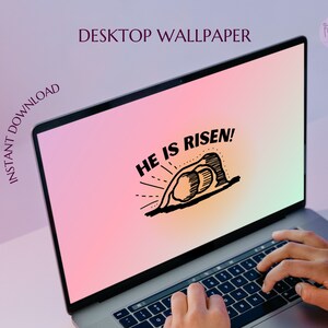 Stone Rolled Away Laptop Wallpaper Easter Empty Tomb - Etsy