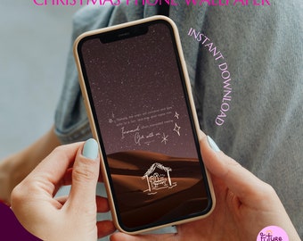 Christian Christmas Phone Wallpaper - Etsy