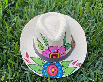 Hand Painted Straw Hat