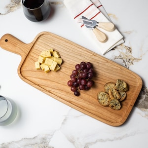 Serving board, platter, charcuterie board, cheese board, cherry, 19” x 7.25”