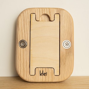 Small Walnut or Oak Picture Frame, Magnetic Fridge or Wall, for Instax Mini image 11