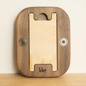Small Walnut or Oak Picture Frame, Magnetic Fridge or Wall, for Instax Mini image 10