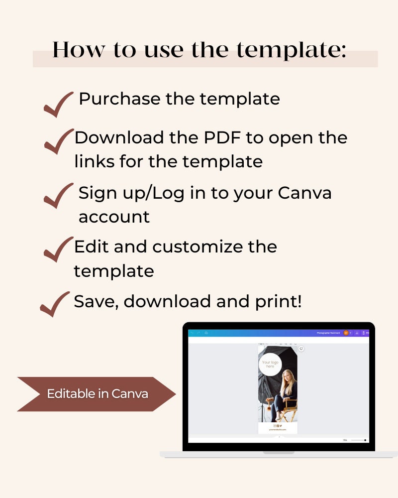 Printable Rack Price Card Rack Card Template | Photography Rack Card | Price Guide Template ...