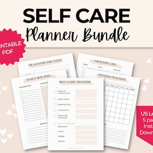 Self Care Tracker | Wellness Planner | Digital Self Care