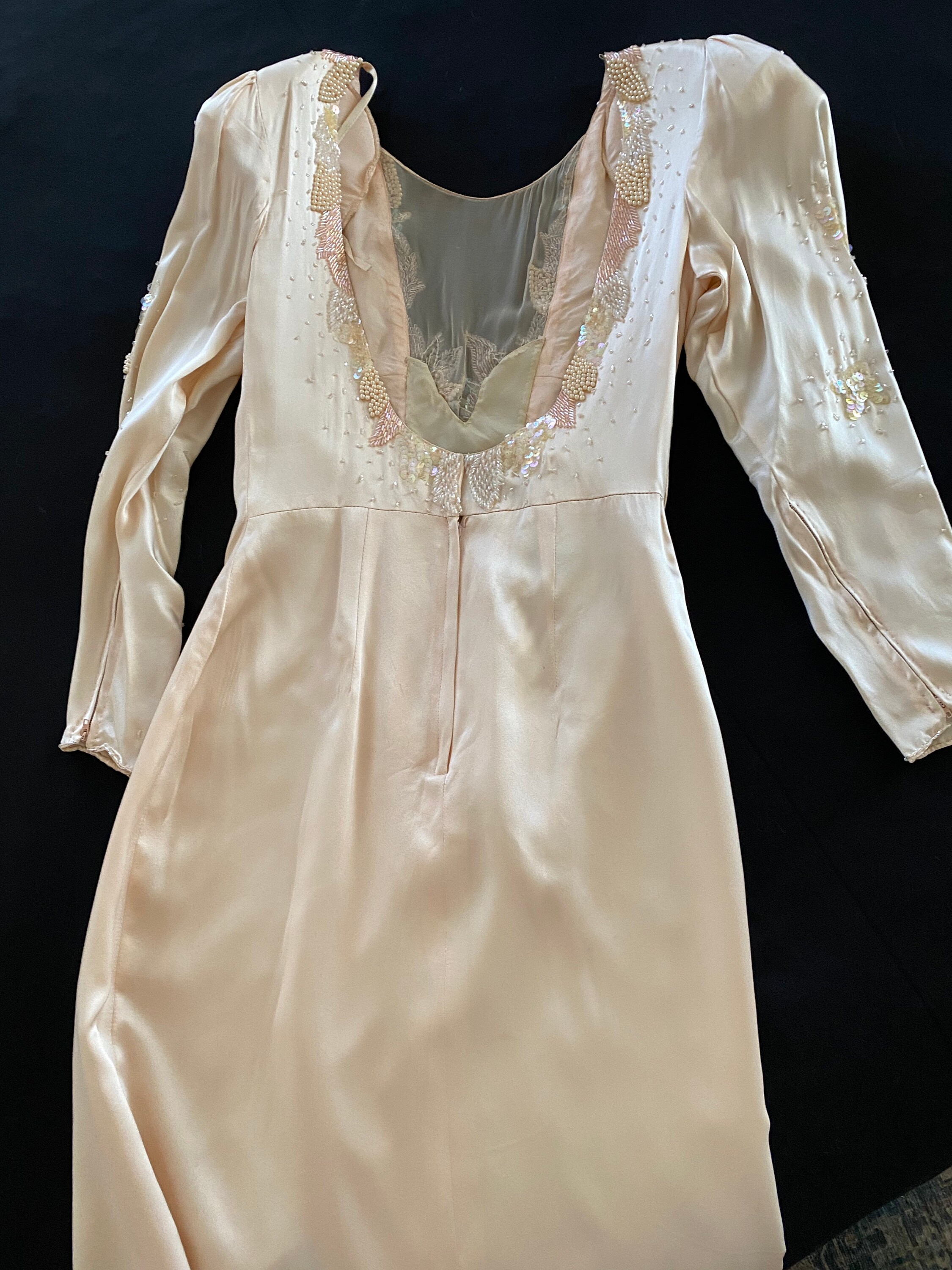 Judd Gold Beaded Maxi Slip Dress