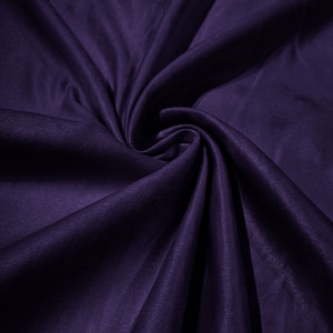 Plum Faux Suede Polyester Fabric | Microsuede | 58&quot; Wide | Upholstery Weight, Tablecloth, Bags, Pouches, Cosplay, Costume|