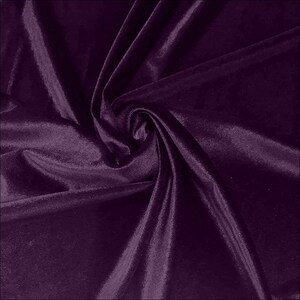 Plum 58"/60 Inches Wide Royal Velvet Upholstery Fabric. Sold By The Yard.