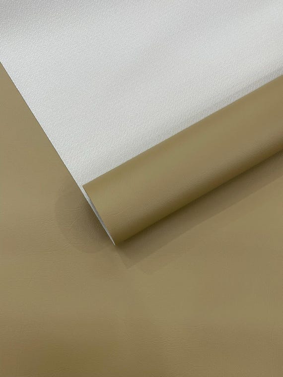 Camel Marine Vinyl Fabric Sold by The Yard/Vinyl Fabric Faux Leather Pleather Upholstery 54" Wide