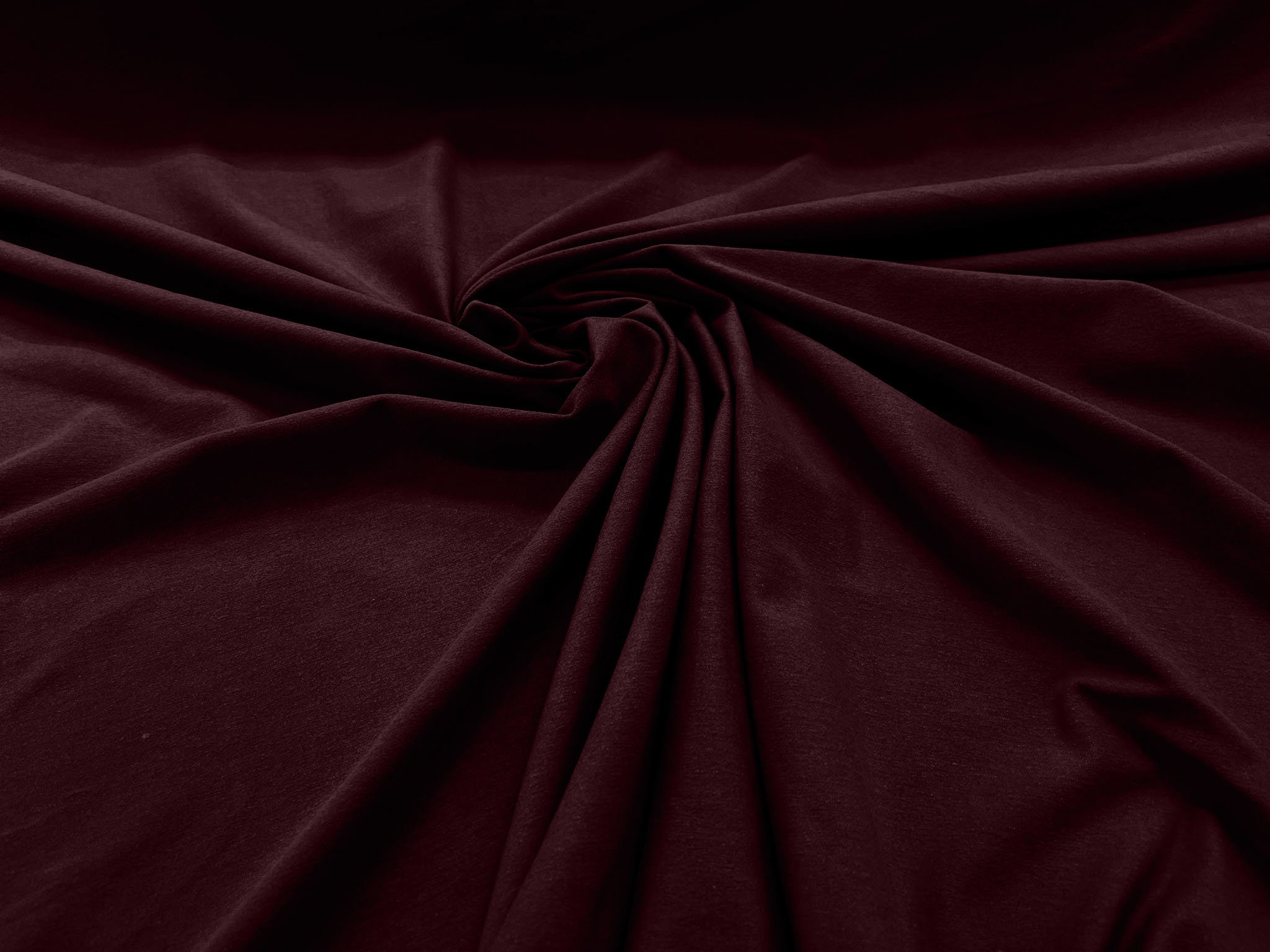 Cotton Jersey Lycra Spandex knit Stretch Fabric 58/60 wide (Burgundy) 