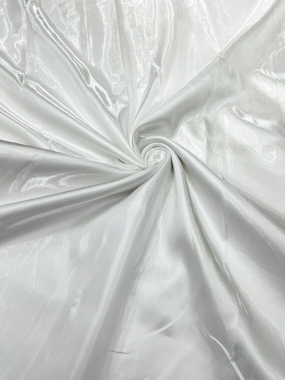 Off White Bridal Liquid Satin Fabric-Glossy Satin-58” Wide-Prom.
