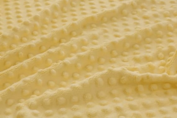Banana Minky Dot Fabric,58" Wide| Stuff | Blankets Sold by the Yard