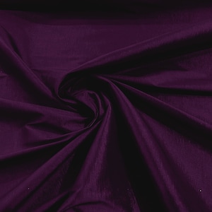 Plum Taffeta Stretch Fabric 2-Way Stretch 58&quot; Wide, Fashion Dress Clothing Draping Prom Gown Bridal Dress Fabric