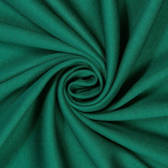 Hunter Green Polyester Knit Interlock Mechanical Stretch Fabric 58"/60"/Draping Tent Fabric. Sold By The Yard