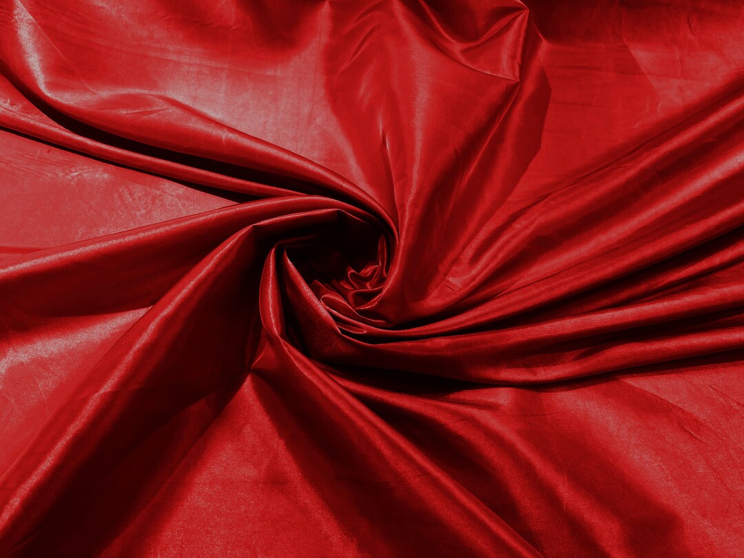 Rusty Red Taffeta Silk Fabric main image 1