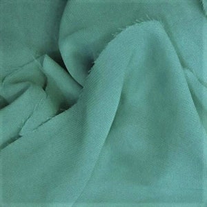 58/60" Wide 100% Polyester Soft Light Weight, Sheer, See Through Chiffon Fabric Sold By The Yard. Jade