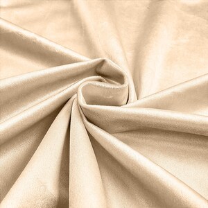 Champagne 58"/60 Inches Wide Royal Velvet Upholstery Fabric. Sold By The Yard.