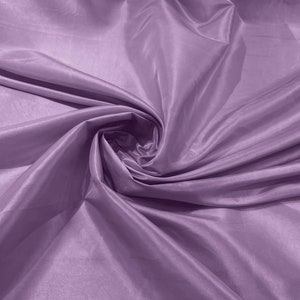 Lilac Solid Taffeta Fabric/Taffeta Fabric by The Yard/Apparel, Costume, Dress, Cosplay, Wedding.