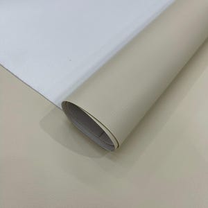 Ivory Marine Vinyl Fabric Sold by The Yard/Vinyl Fabric Faux Leather Pleather Upholstery 54&quot; Wide
