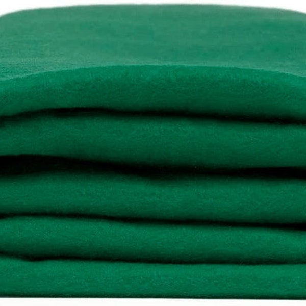 Emerald Green Acrylic Craft Felt Fabric by The Yard 72" Wide