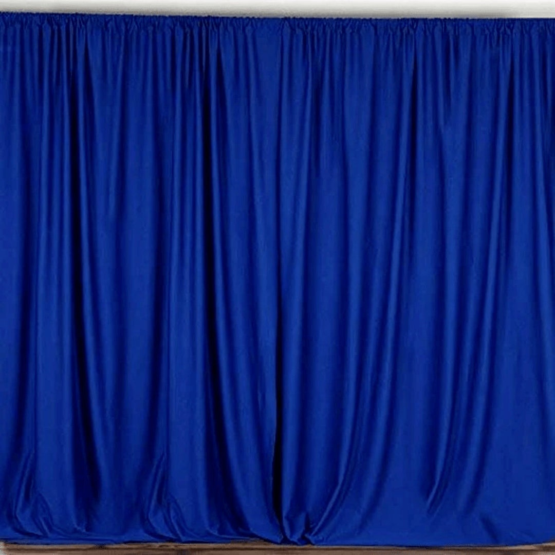 Polyester Backdrop Drape Curtain Panel - (Cranberry, main image 1
