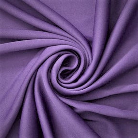 Lavander Polyester Knit Interlock Mechanical Stretch Fabric 58"/60"/Draping Tent Fabric. Sold By The Yard.