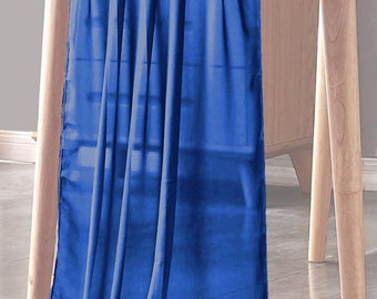Dark Royal Blue Chiffon Sheer Table Runner for Wedding, Decorations for Birthday Parties, Banquets, Engagements