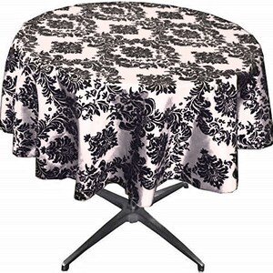 Candy Pink Taffeta Flocking Damask Table Rounds for Wedding, Bridal Shower/Baby Shower, Dinner, Special Events/Home Decor.