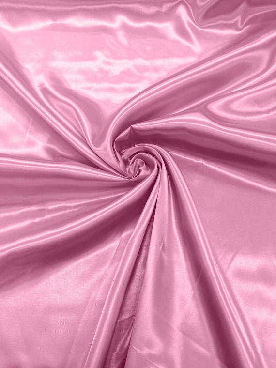 Candy Pink Marine Shiny Charmeuse Satin Fabric for Wedding Dress/Crafts Costumes/58” Wide /Silky Satin