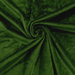 Mint Green Minky Solid Silky Plush Faux Fur Fabric - Sold by the yard