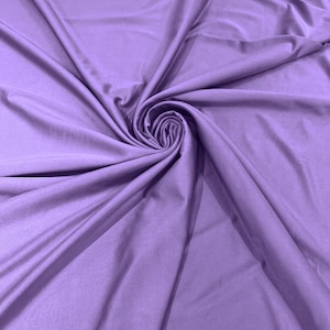 Lavender Shiny Milliskin Nylon Spandex Fabric 4 Way Stretch 58&quot; Wide Sold by The Yard