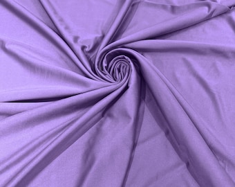 Lavender Shiny Milliskin Nylon Spandex Fabric 4 Way Stretch 58&quot; Wide Sold by The Yard