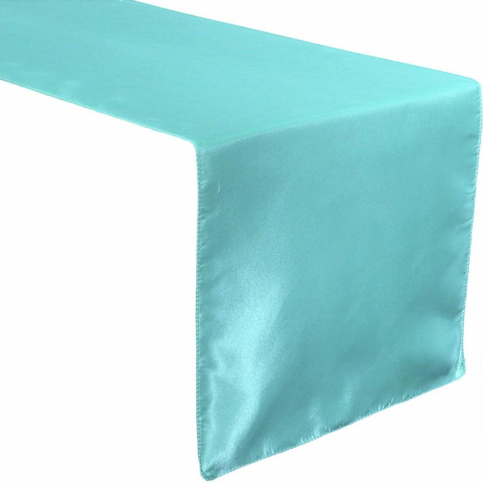 Tiff Blue Bridal Satin Table Runner Wedding Banquet Decoration  Choose Size Below 