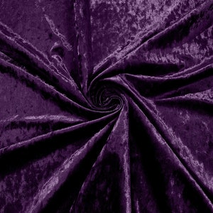 Purple Stretch Crushed Velvet Fabric/58 Inches Wide/Cosplays.
