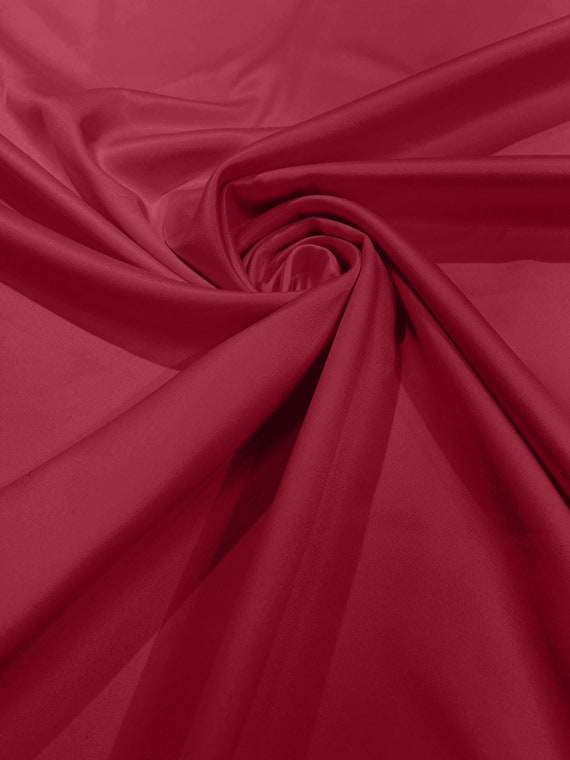 Salmon Matte Stretch Lamour Satin Fabric 58" Wide/Sold By The Yard. New Colors