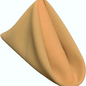 Pack of 12 - Gold - 18 x 18 Inches Polyester Poplin Decorative Table Napkins, Party Supply -