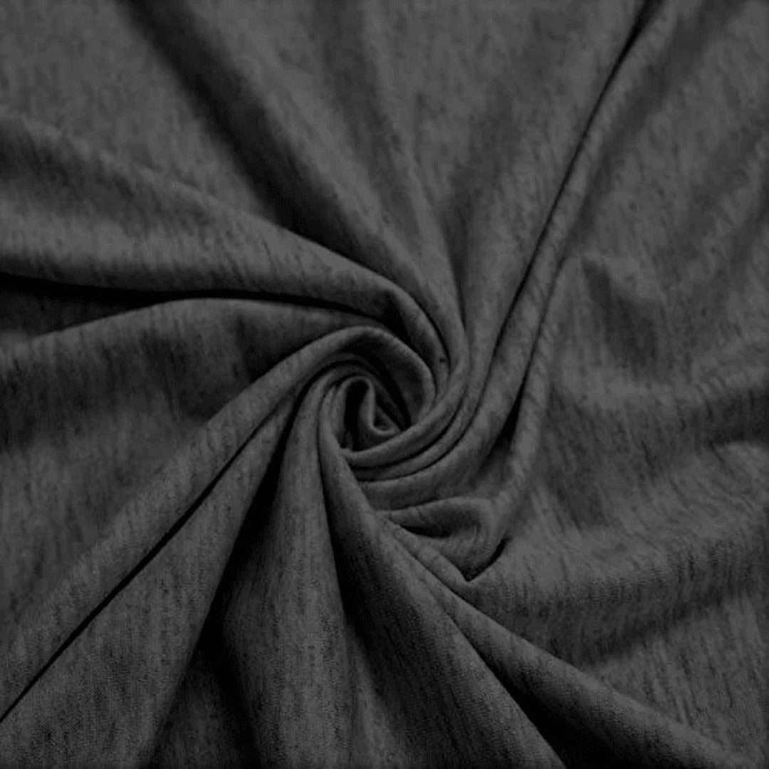 Cotton Jersey Lycra Spandex Knit Stretch Fabric 58/60 Wide (1 Yard,  Heather Grey Light)