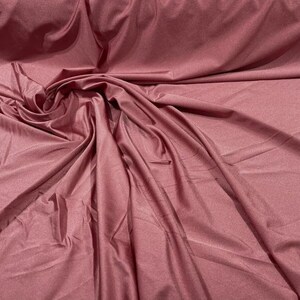 Shiny Milliskin Nylon Spandex Fabric 4 Way Stretch 58&quot; Wide Sold by The Yard Mauve