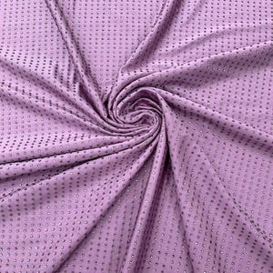 Lavendel strass 4-weg nylon spandex stof op maat gesneden