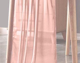 Blush Chiffon Sheer Table Runner for Wedding, Decorations for Birthday Parties, Banquets, Engagements
