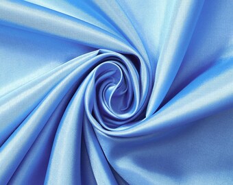 Baby Blue Light Weight 4 Way Stretch Polyester Spandex Lining Fabric by ...