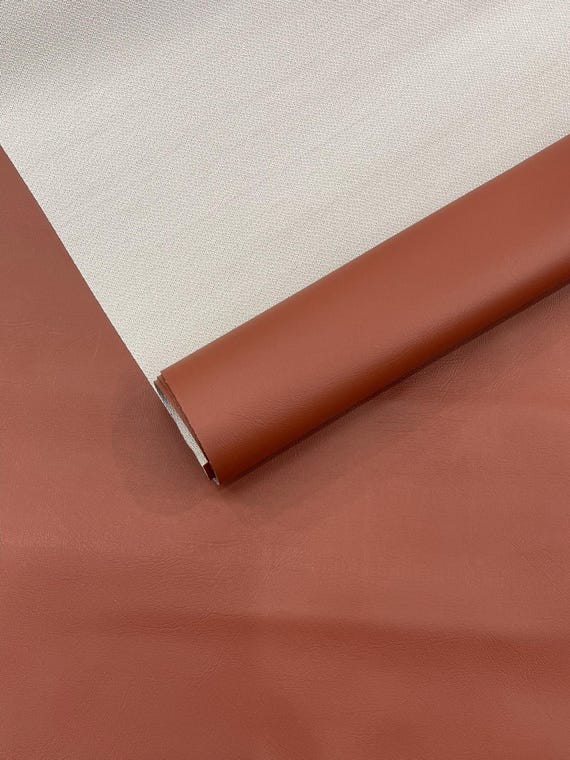Cinnabar Marine Vinyl Fabric Sold by The Yard/Vinyl Fabric Faux Leather Pleather Upholstery 54" Wide