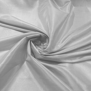 Off White Solid Taffeta Fabric/Taffeta Fabric by The Yard/Apparel, Costume, Dress, Cosplay, Wedding.