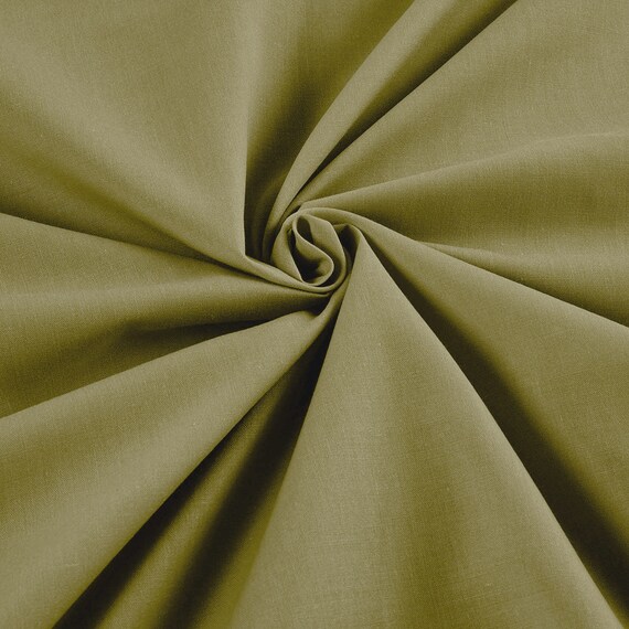 Sage 58"Wide 65% Polyester 35 Percent Solid Poly Cotton Fabric for Crafts Costumes Decorations- Sold by the Yard